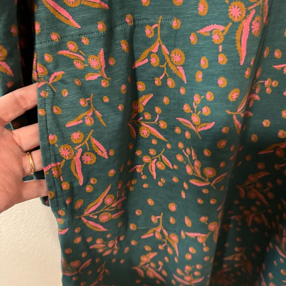 Toad&co Windmere Long Sleeve Samba Jersey Dress Green Jasper Seedpod Print-S - Picture 7 of 11